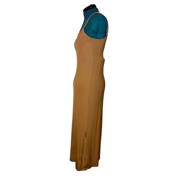 SKIMS Soft Lounge Ribbed Long Stretch Modal Slip Dress Maxi Camel Size X… - Picture 3 of 7